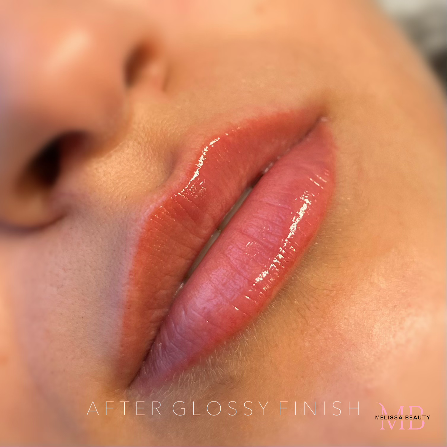 PMU Lip – Burcu – After Glossy Finish PMU Lip - Burcu - After Glossy Finish